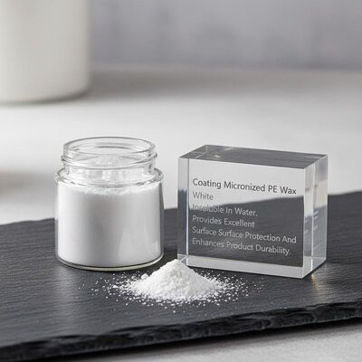 การเคลือบไมโครไนซ์ PE แว็กซ์สีขาว ไม่ละลายน้ำ ให้การปกป้องพื้นผิวที่ดีเยี่ยม และเพิ่มความทนทานของผลิตภัณฑ์